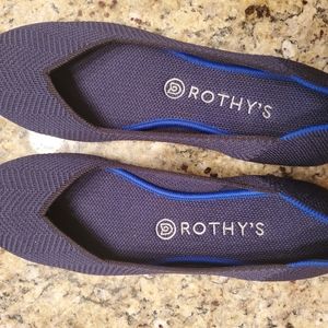 Rothy's Midnight Metalllic Herringbone Sz 10